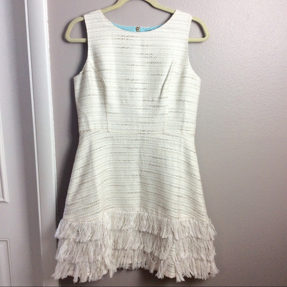 SAIL TO SABLE Cream Fringe dress - Picture 1 of 8